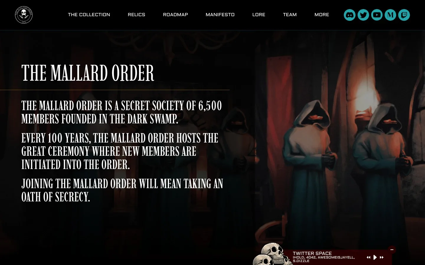 Mallard Order website design interface